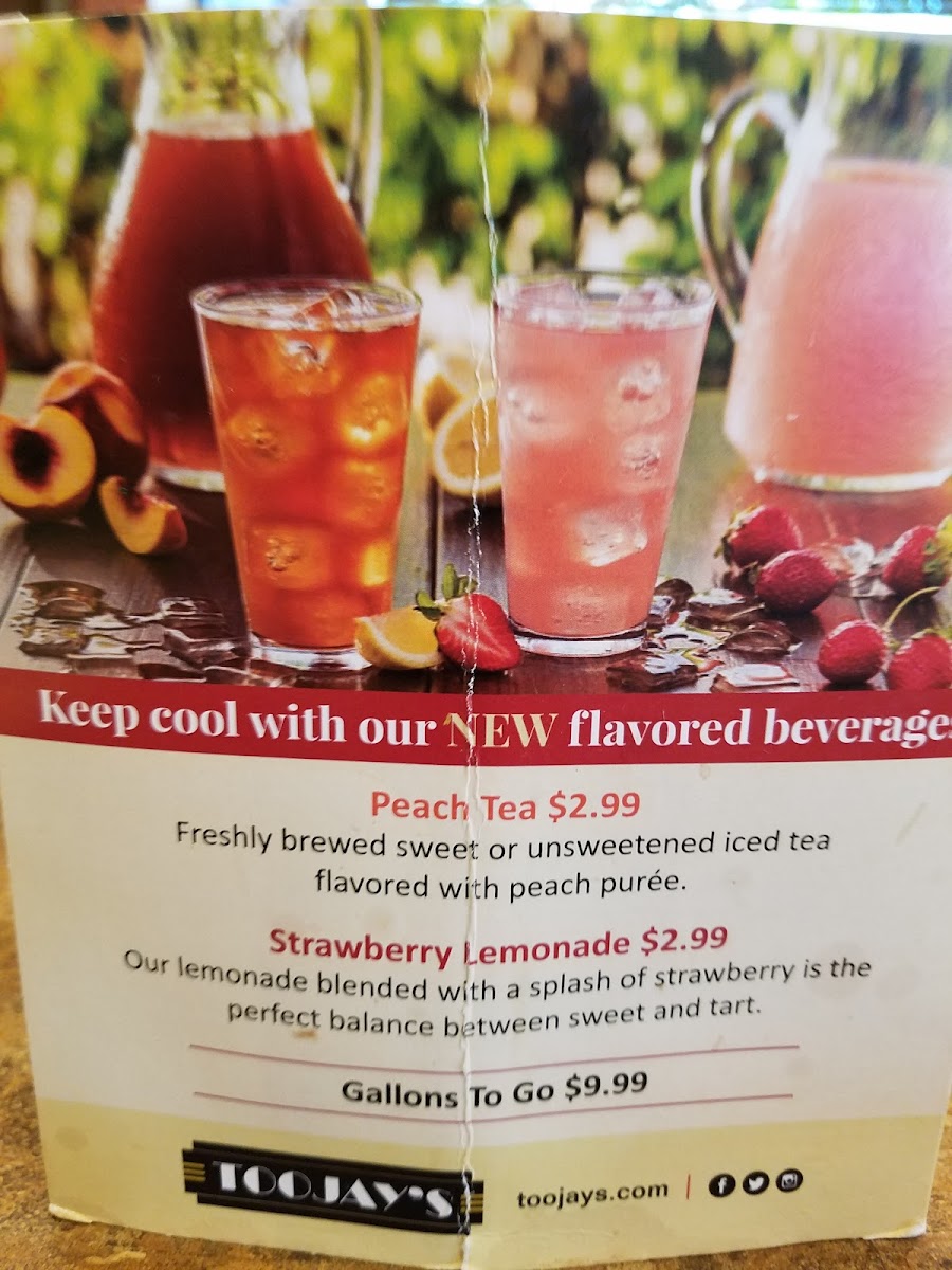 Menu Toojay’S Deli • Bakery • Restaurant-10