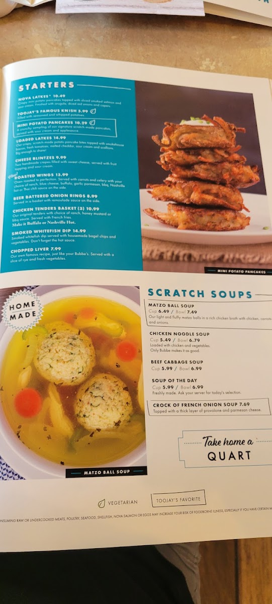 Menu Toojay’S Deli • Bakery • Restaurant-3