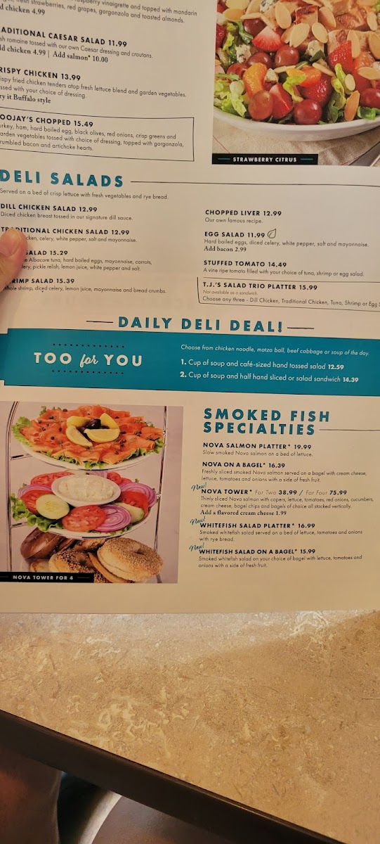 Menu Toojay’S Deli • Bakery • Restaurant-8